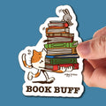 Book Buff Vinyl Sticker