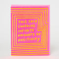 Infinite Positivity Letterpress Greeting Card