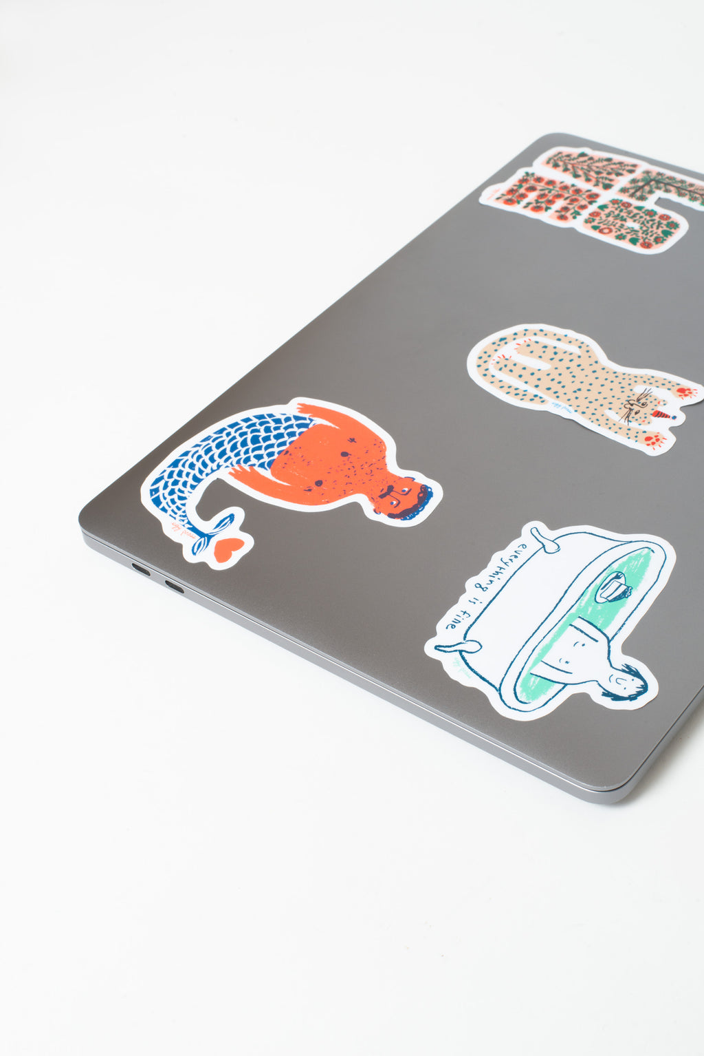 Everything Is Fine Bathtub Vinyl Sticker