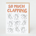 Clapping Congrats Letterpress Greeting Card