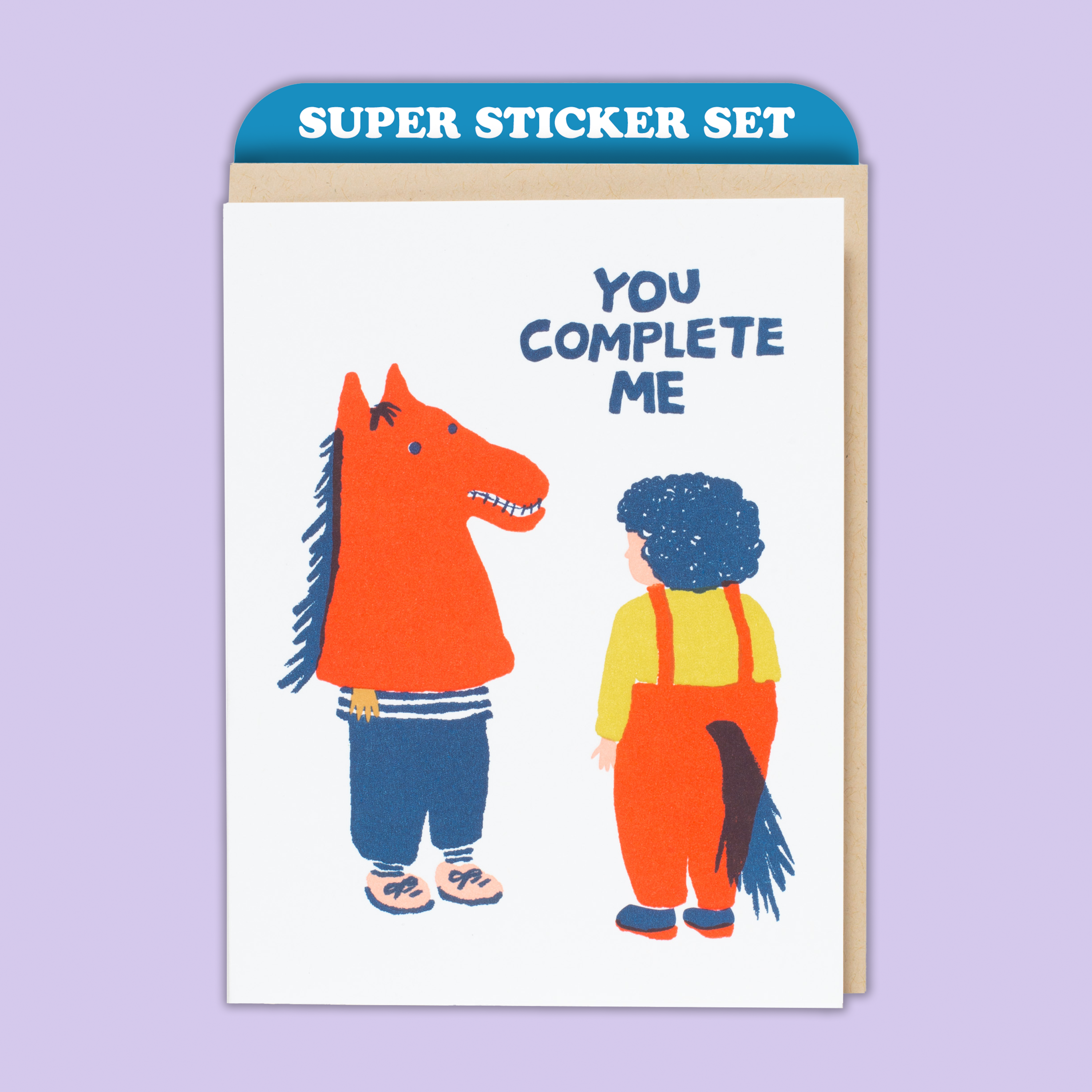 Card & Sticker Sheet Set - Complete Me Horse