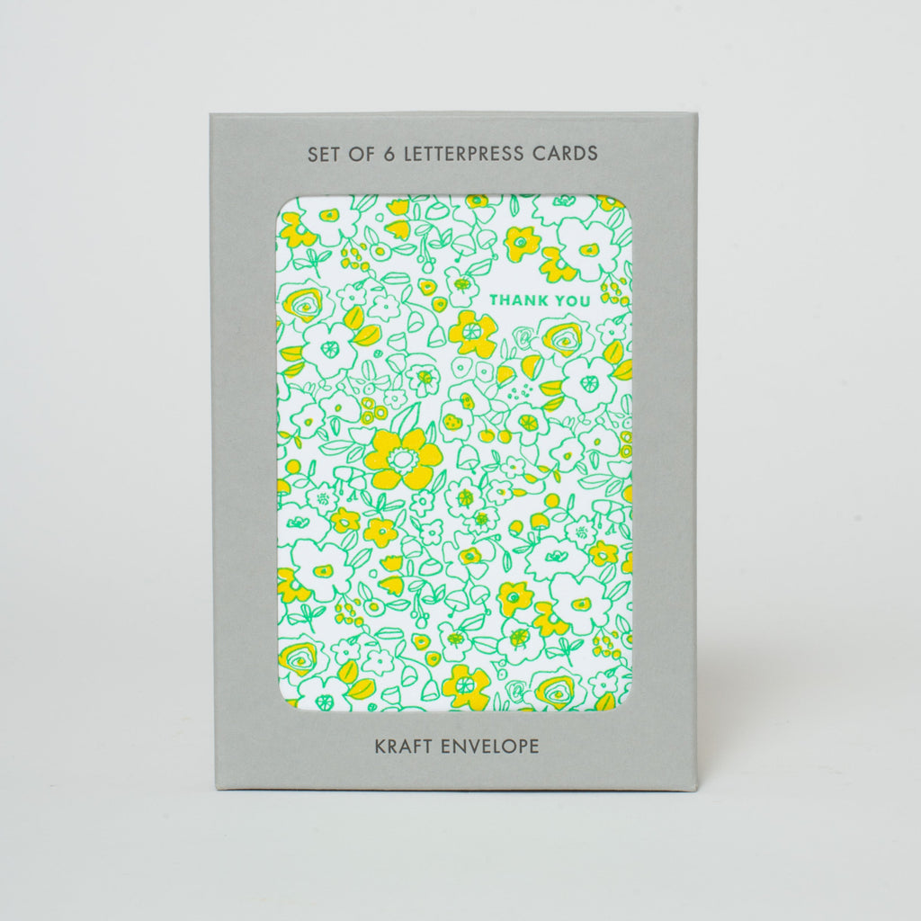 Calico Floral Thank You Card Boxed Set