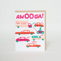 Awooga Car Traffic Love Letterpress Greeting Card