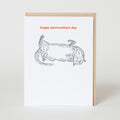 Cat Valentine's Day Letterpress Greeting Card