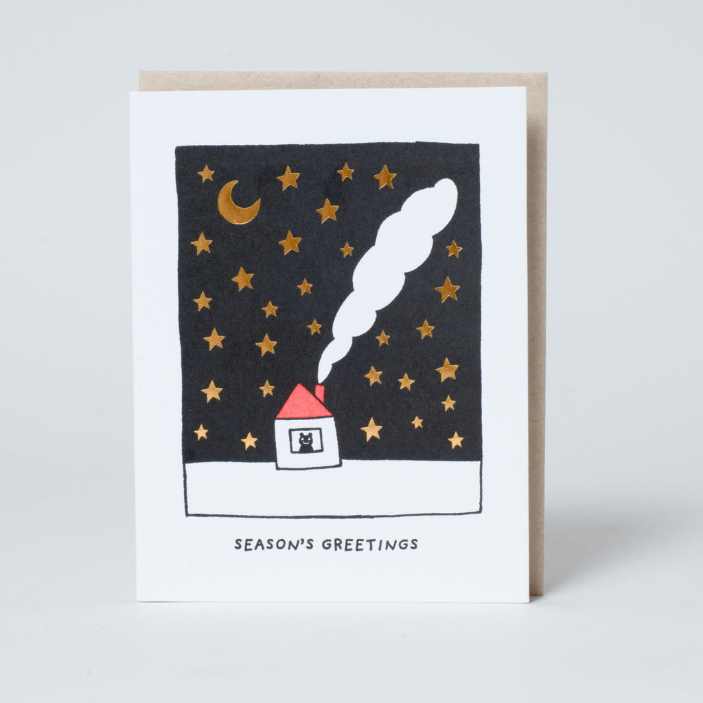 Starry Night Holiday Card