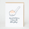 Lil Dumpling New Baby Congrats Letterpress Greeting Card