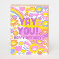 Yay You! Birthday Letterpress Greeting Card