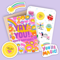 Card & Sticker Sheet Set - Yay You Bday