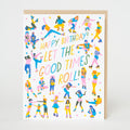 Roller Skate Birthday Letterpress Greeting Card