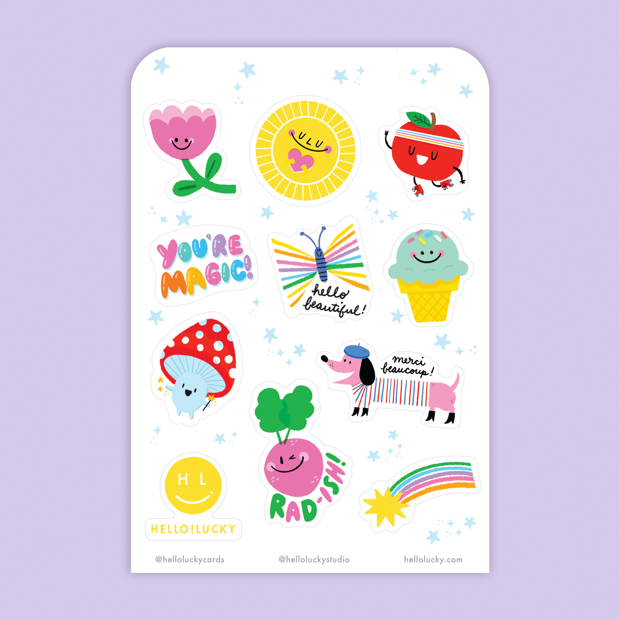 Card & Sticker Sheet Set - Yay You Bday