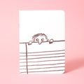B6 Softcover Blank Notebook - Nosey Guy