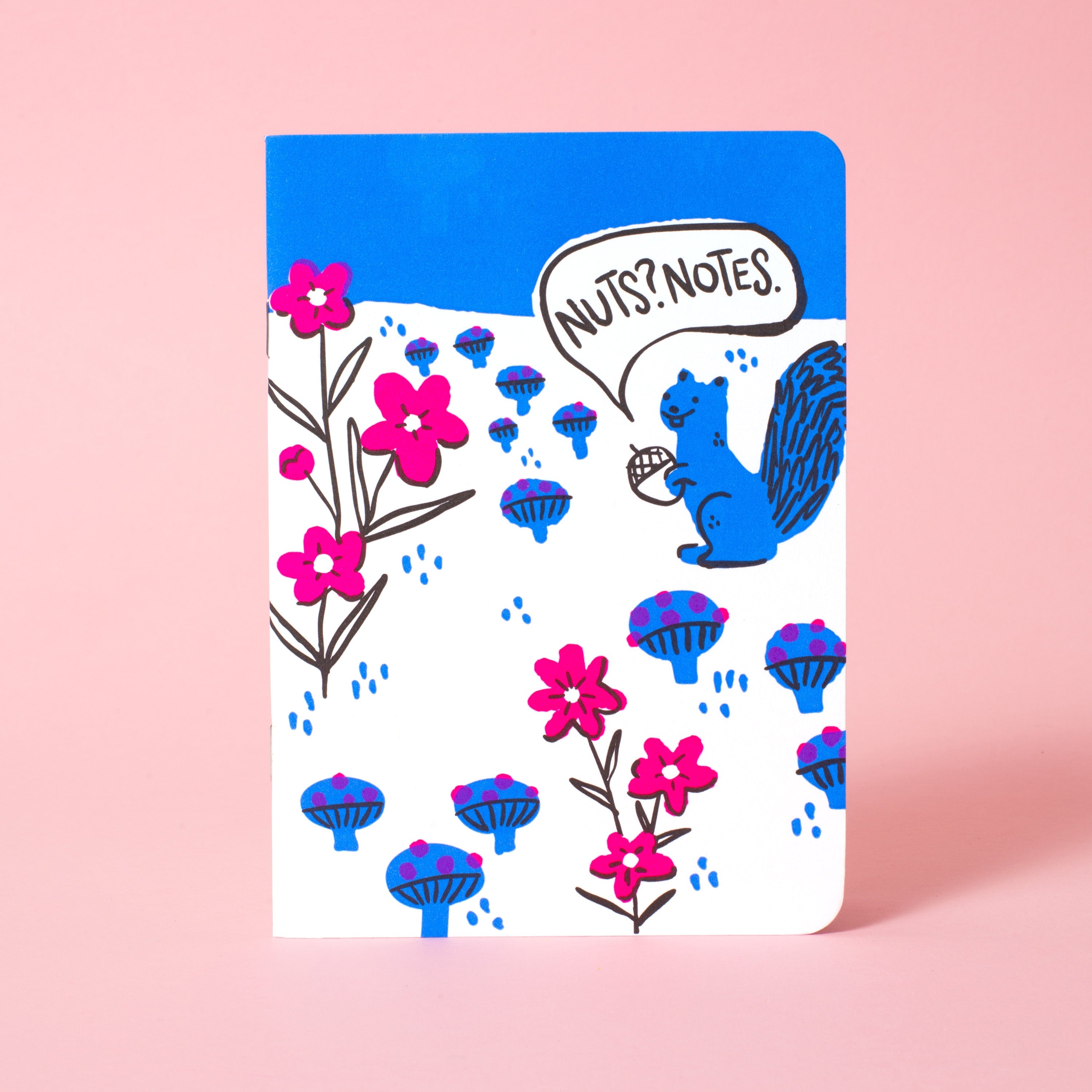 B6 Softcover Blank Notebook - Nuts Squirrel