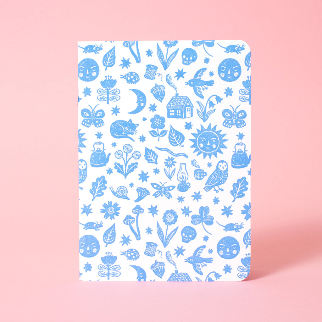 B6 Softcover Blank Notebook - Solstice Pattern