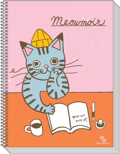 Meowmoir Journaling Cat 6x8" Spiral Notebook Blank