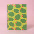 Olives 6x8" Spiral Notebook Blank