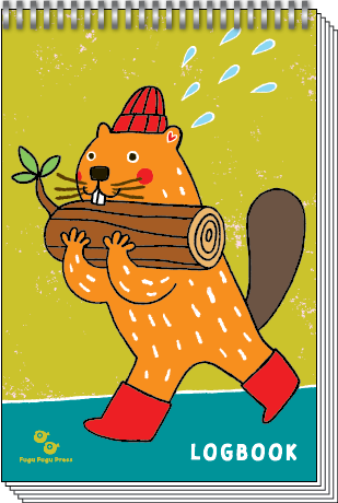 Beaver Logbook 4x6" Spiral Notebook Blank