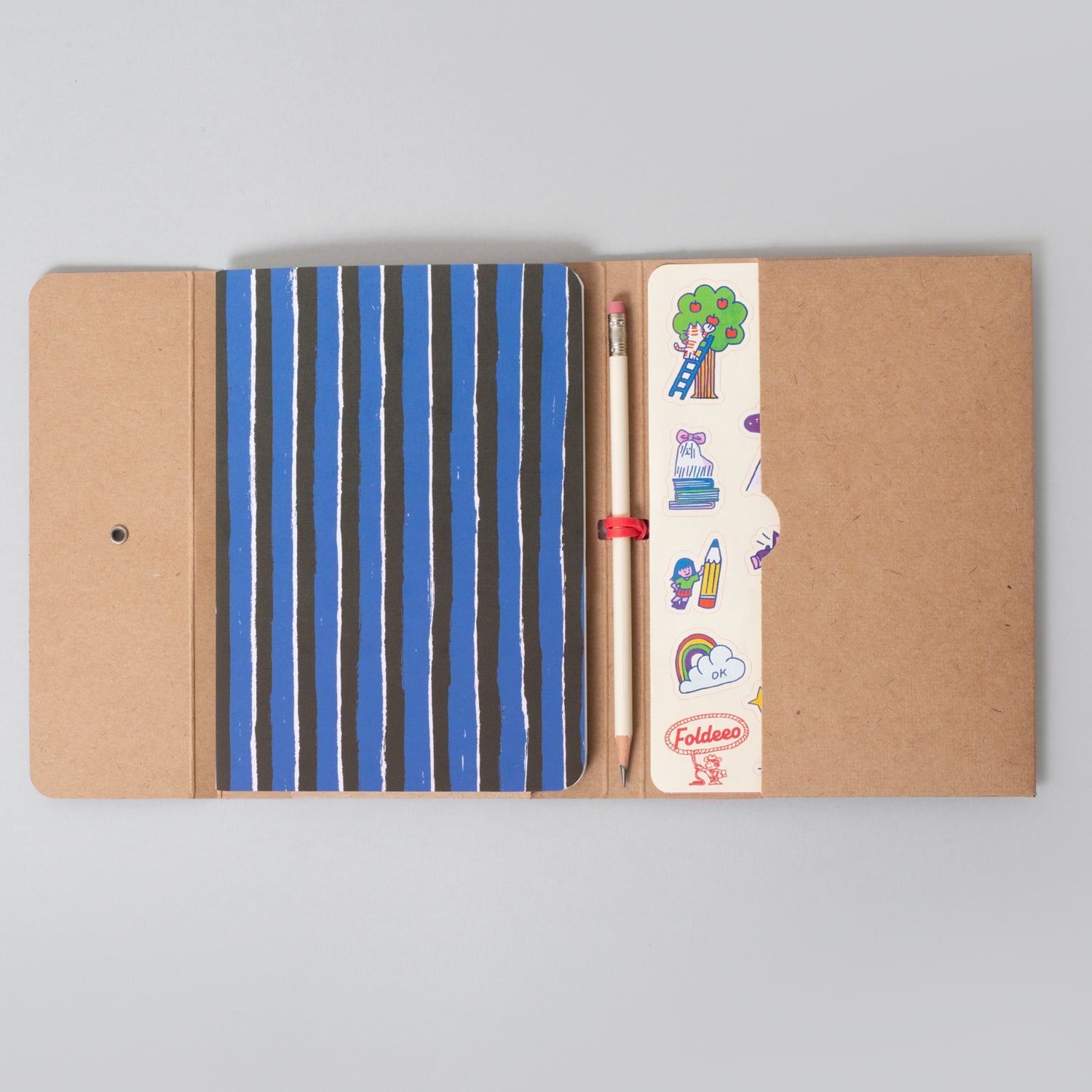 Foldeeo Notebook Folio B6 Shaggy Stripe