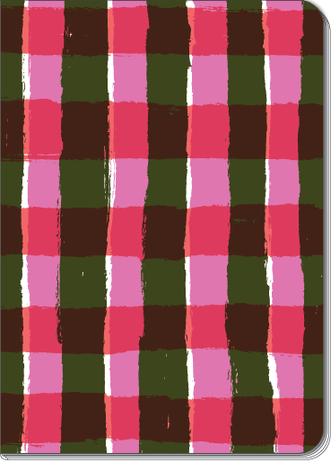 Big Gingham B6 Blank Notebook