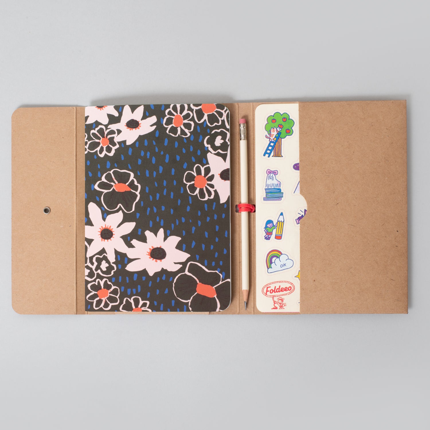 Foldeeo Notebook Folio B6 Dusk Flowers