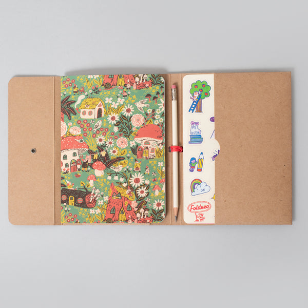 Foldeeo Notebook Folio B6 Gnome Village