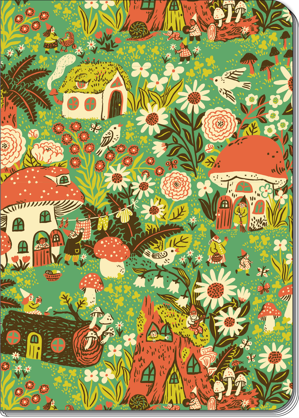Gnome Village B6 Blank Notebook