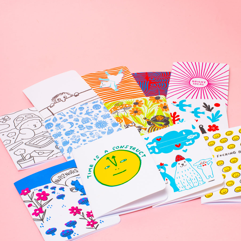 B6 Softcover Blank Notebook - Cat Nap