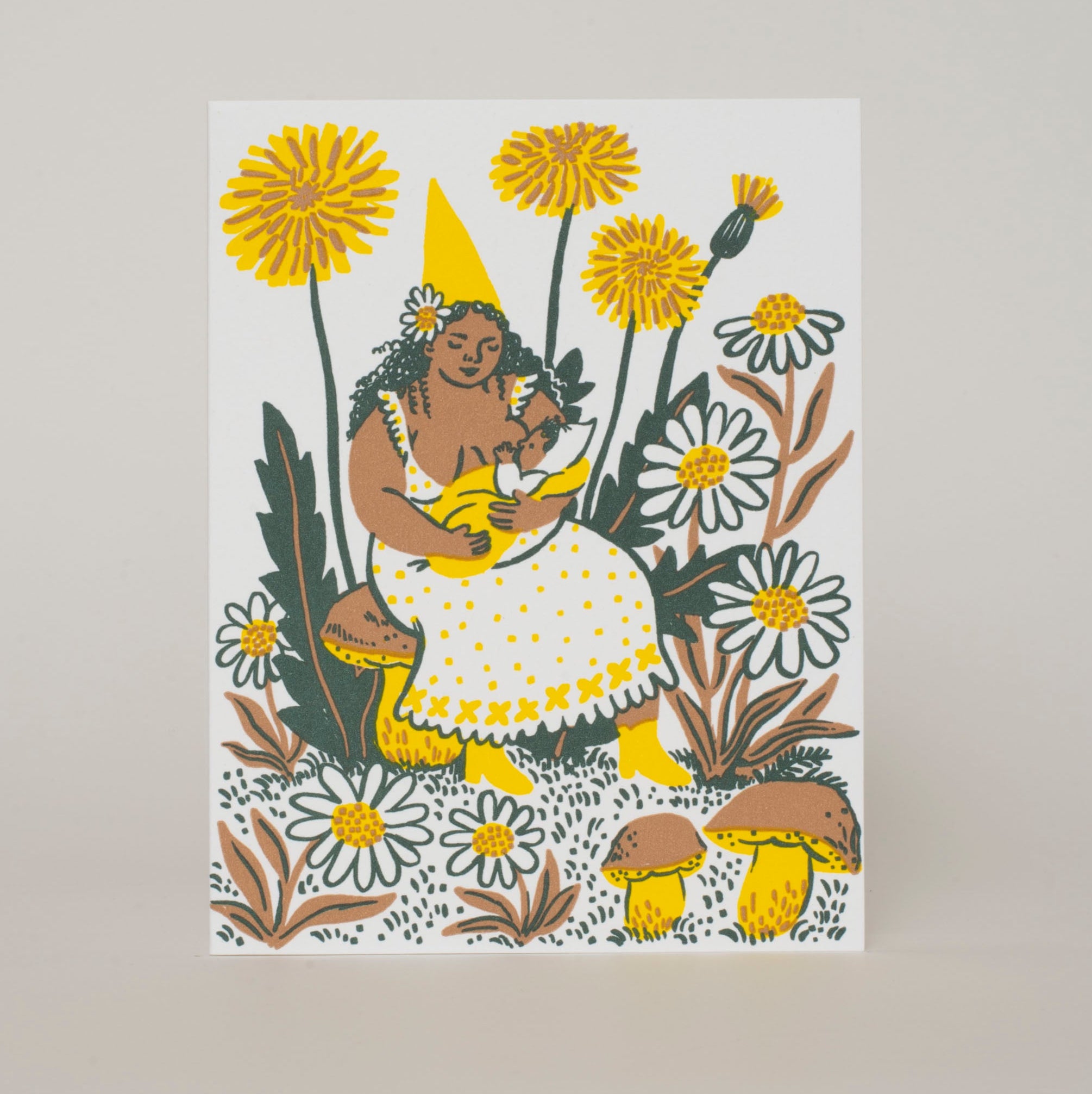 Dandelion Baby Letterpress Greeting Card