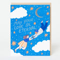 Eternal Love Wedding Letterpress Greeting Card
