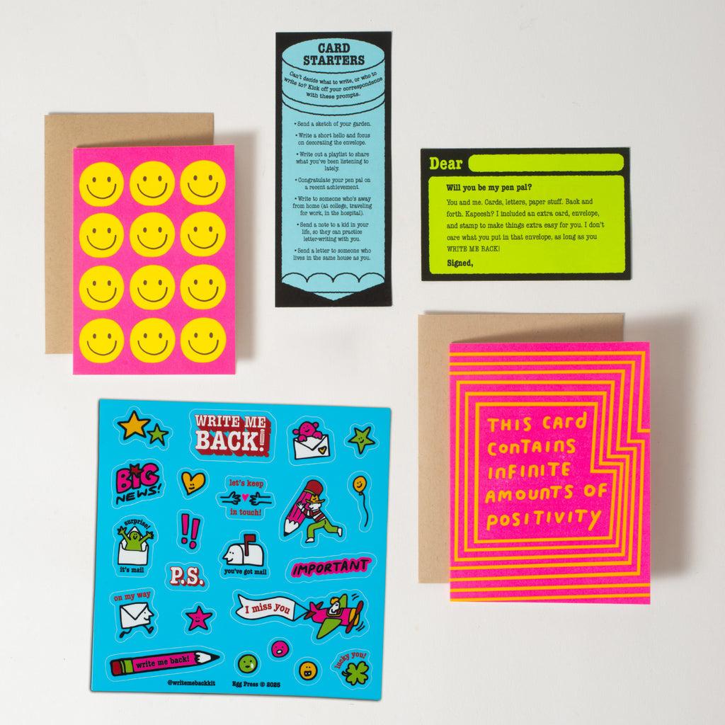Write Me Back! Pen Pal Kit (Infinite Positivity + Smiles)