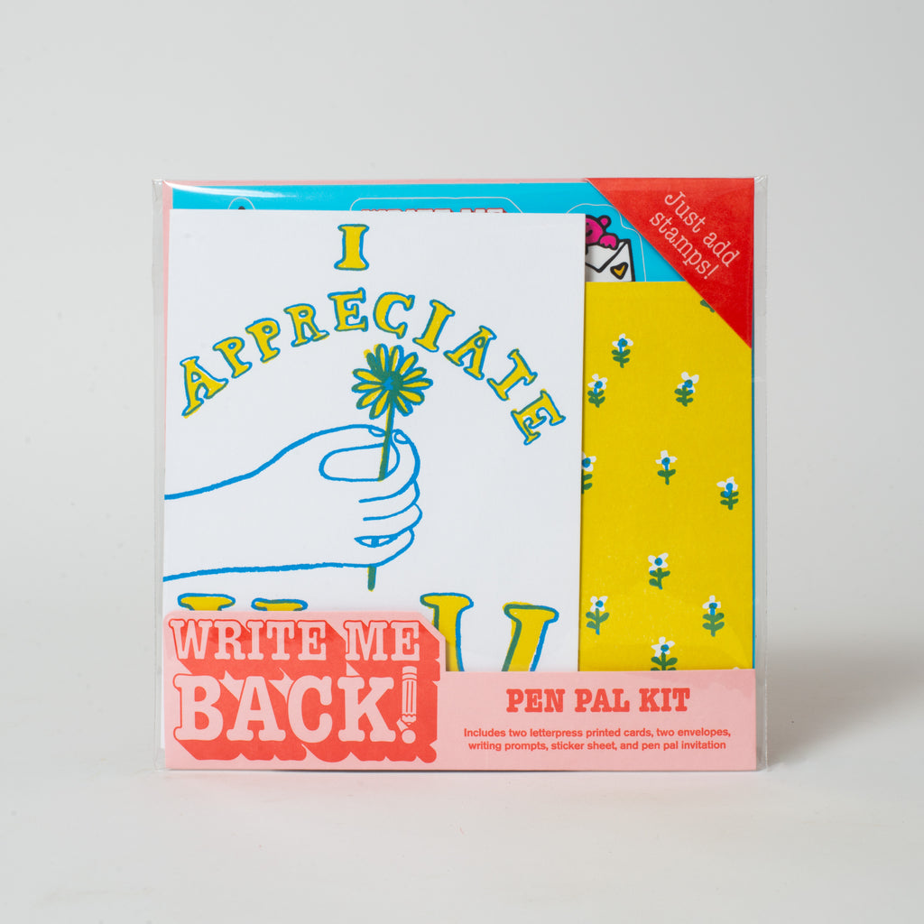 Write Me Back! Pen Pal Kit (Appreciate You + Flowers)