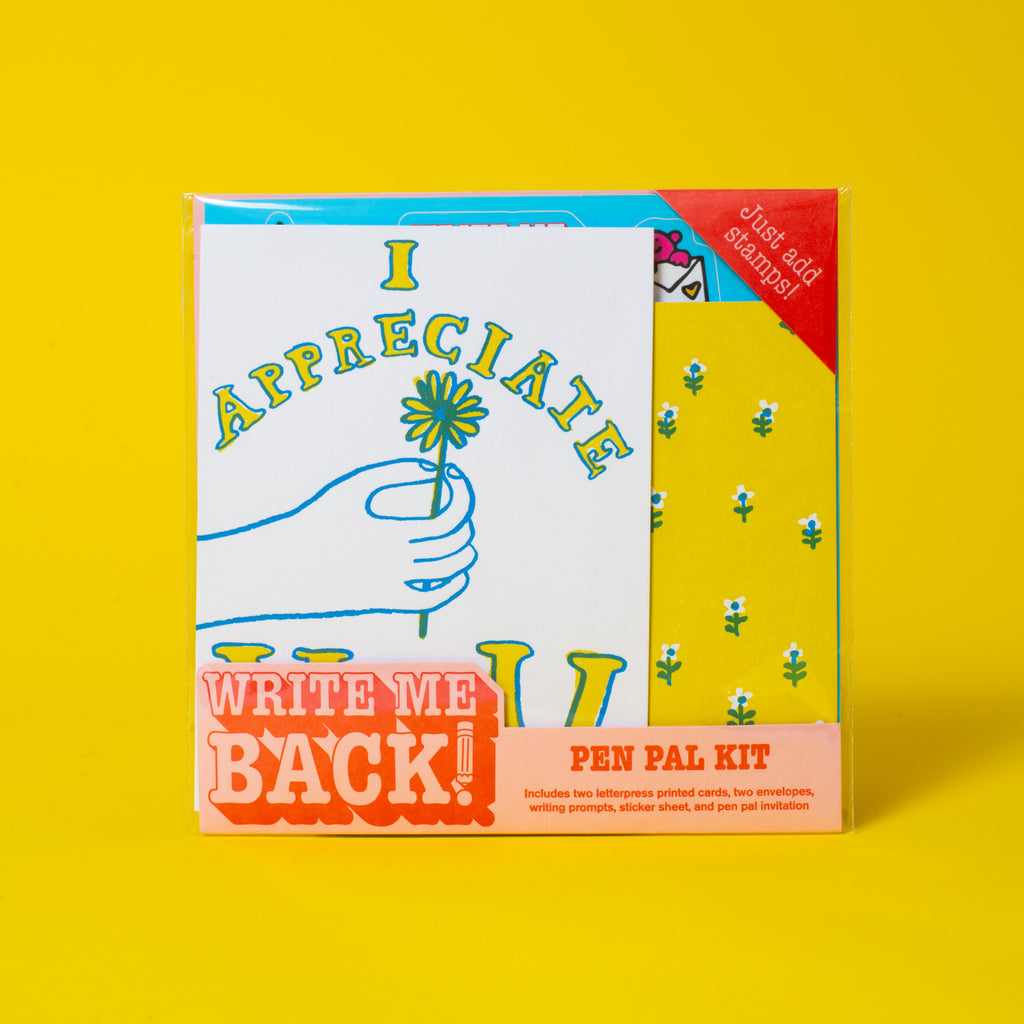 Write Me Back! Pen Pal Kit (Appreciate You + Flowers)