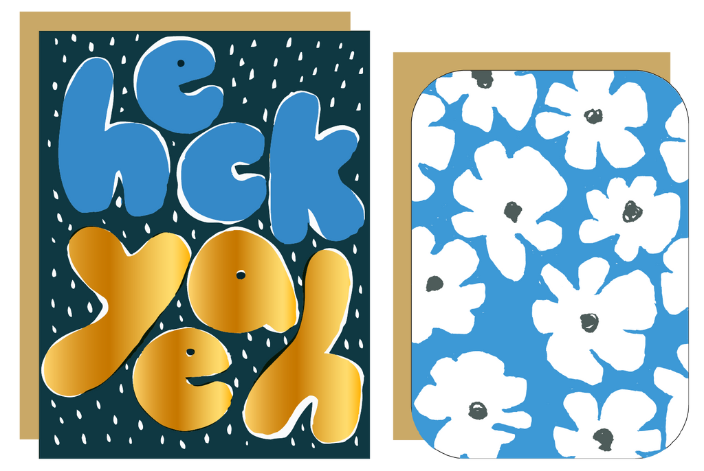 Write Me Back! Pen Pal Kit (Heck Yeah + Flowers)