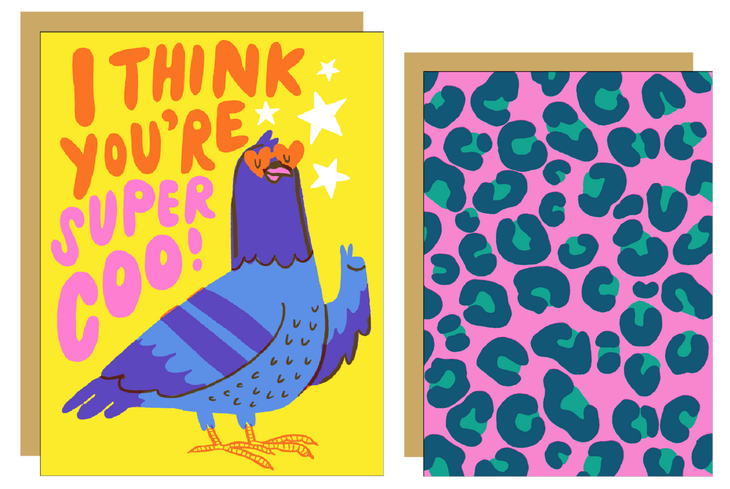 Write Me Back! Pen Pal Kit (Super Coo Pigeon + Leopard)