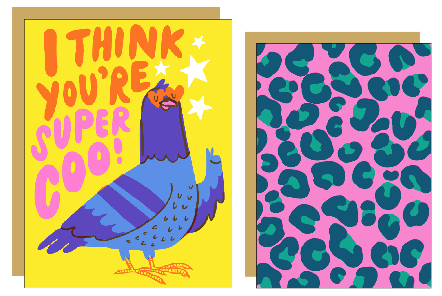 Write Me Back! Pen Pal Kit (Super Coo Pigeon + Leopard)