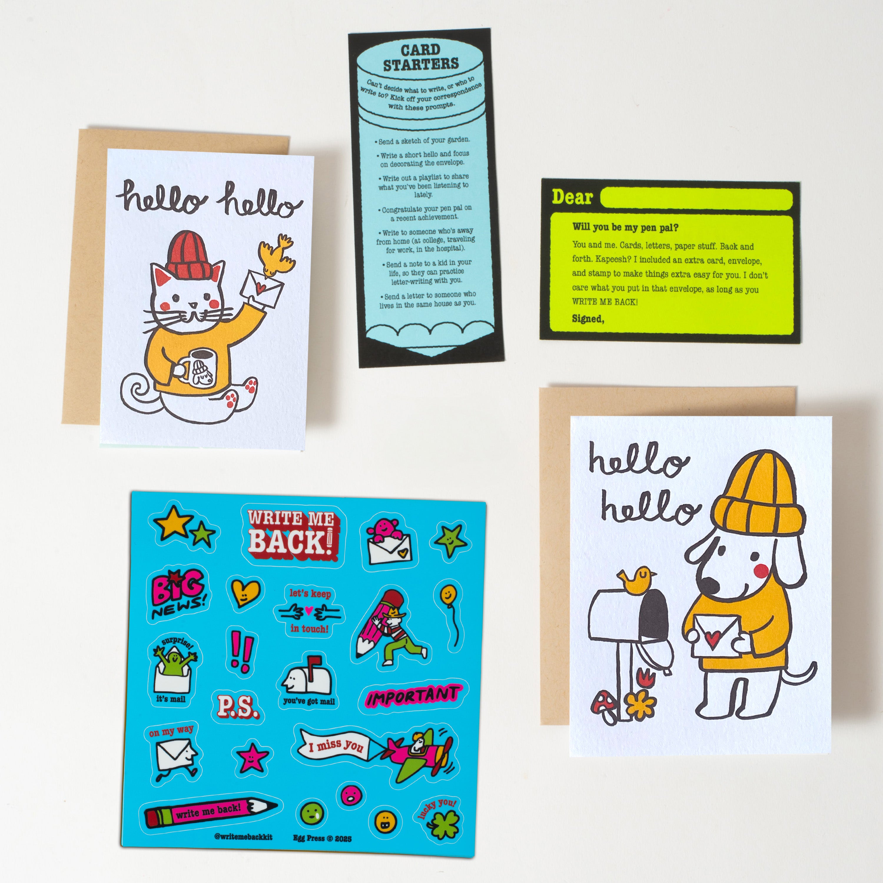 Write Me Back! Pen Pal Kit (BFF Dog & Cat)