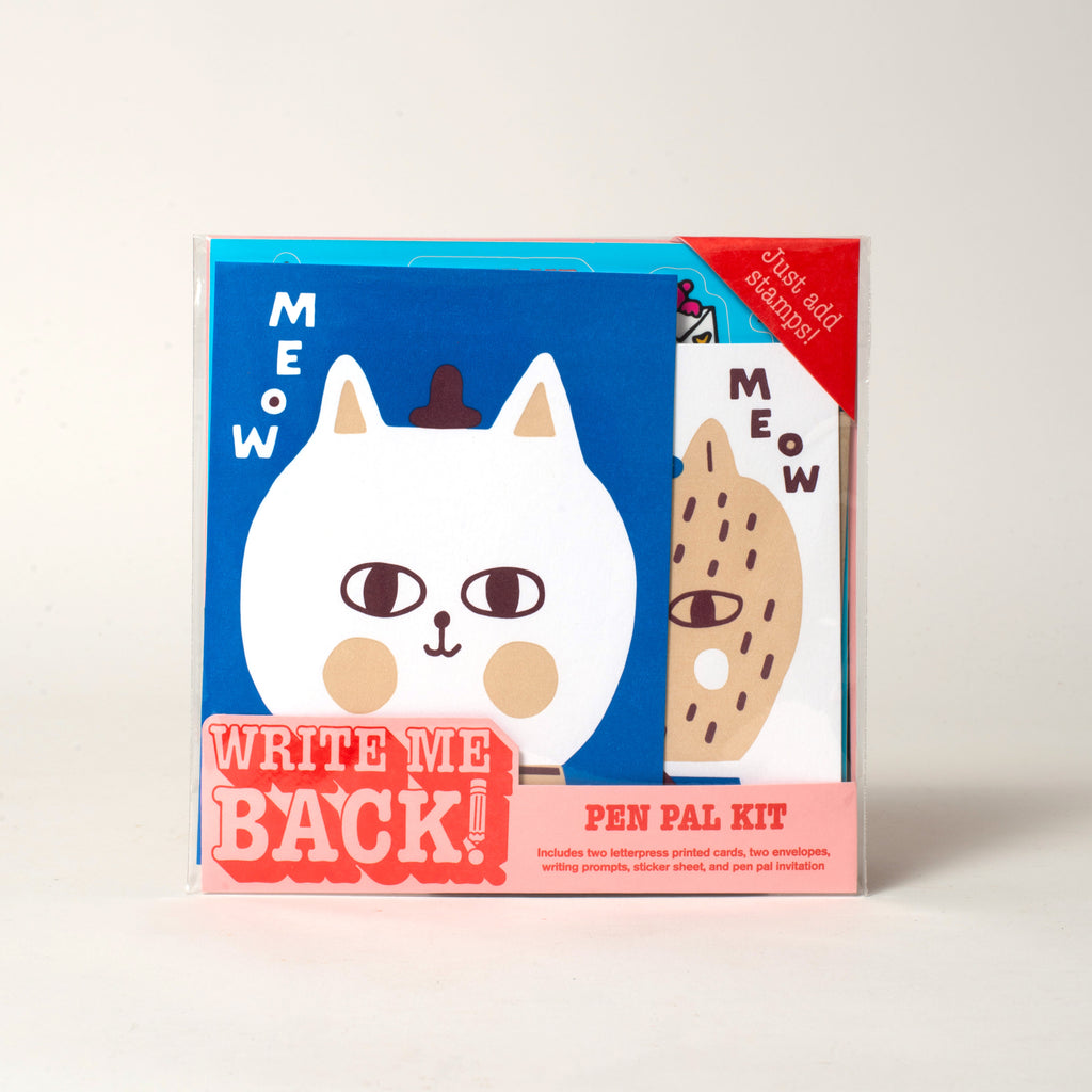 Write Me Back! Pen Pal Kit (Meow Kitty)