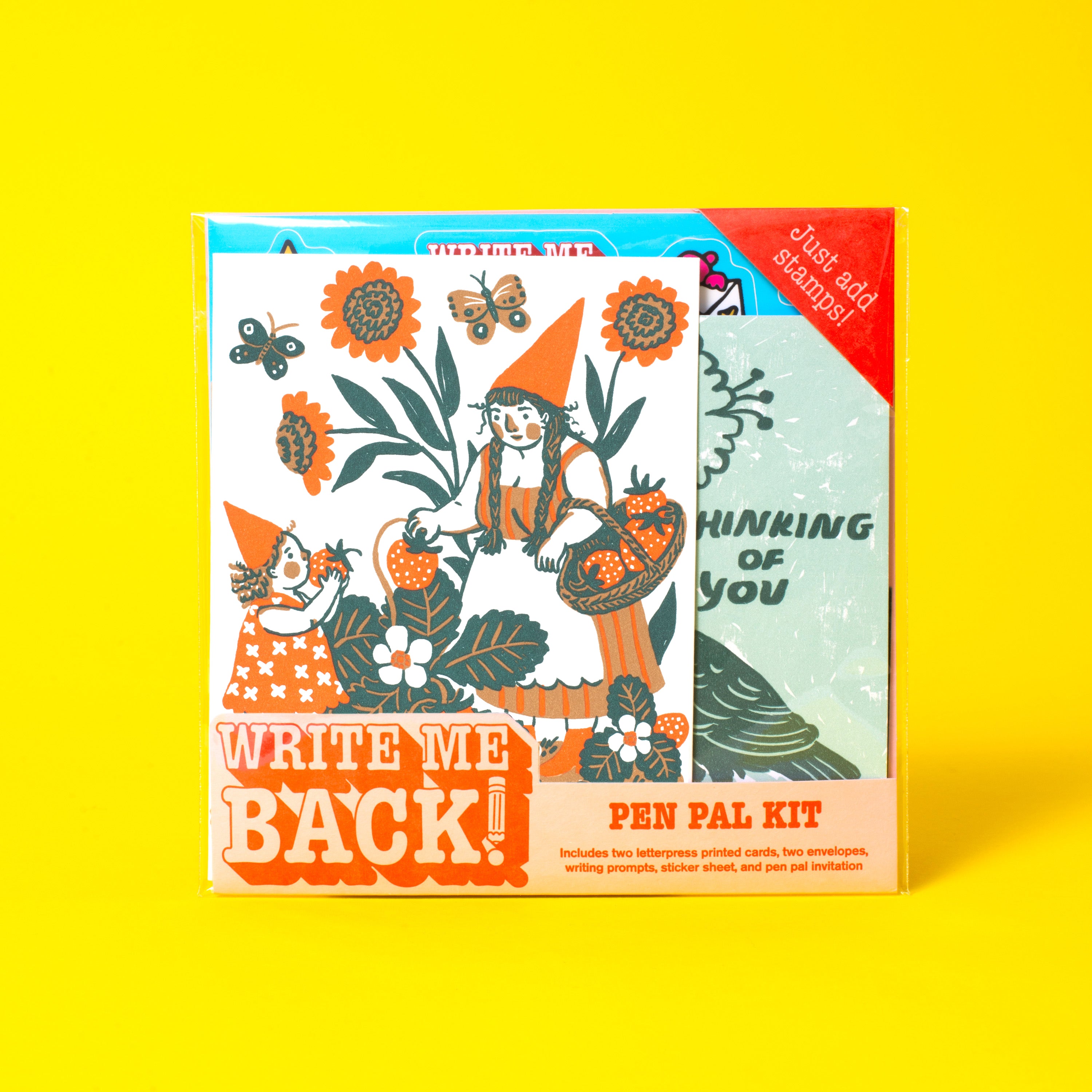 Write Me Back! Pen Pal Kit (Strawberry & Crow)