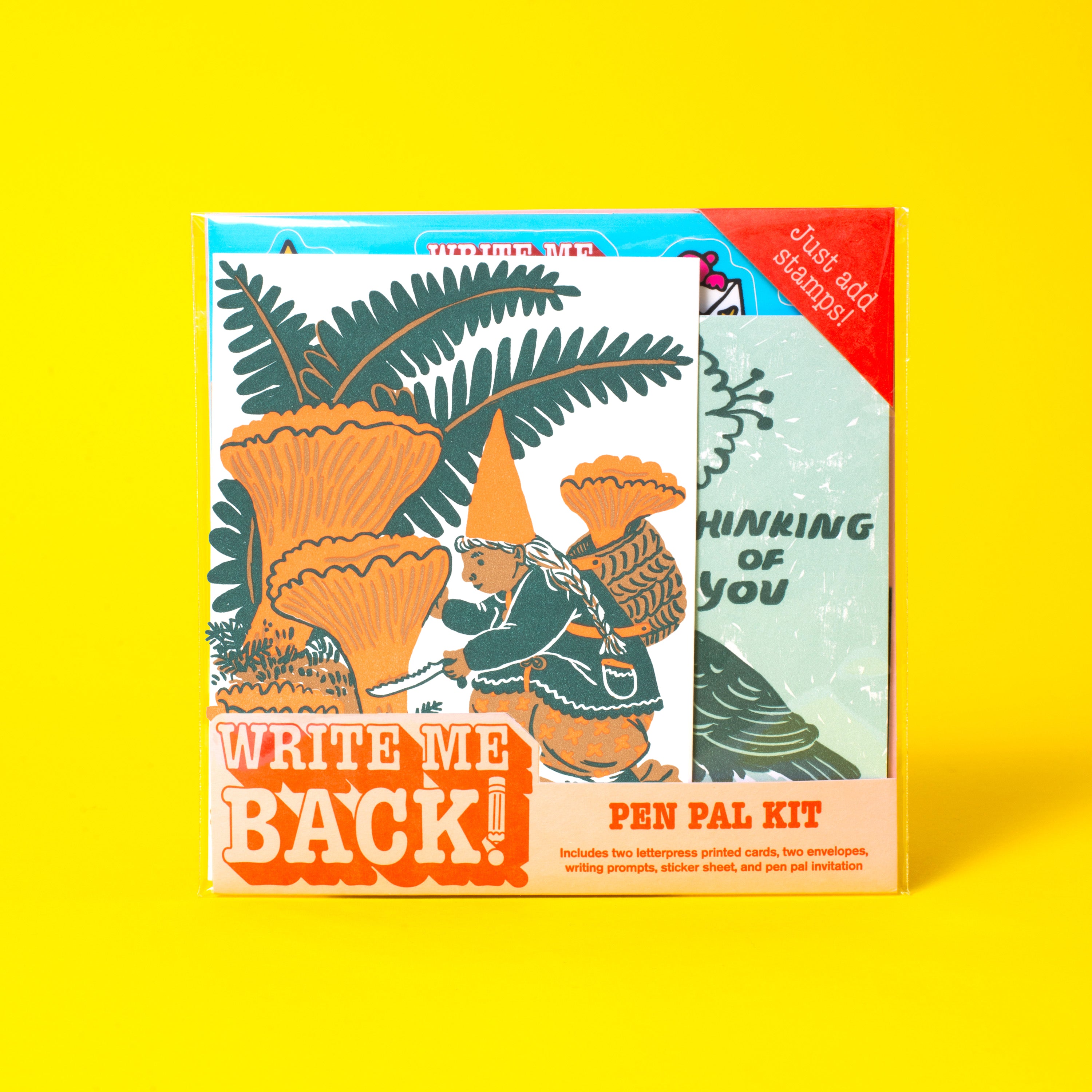 Write Me Back! Pen Pal Kit (Mushroom & Crow)