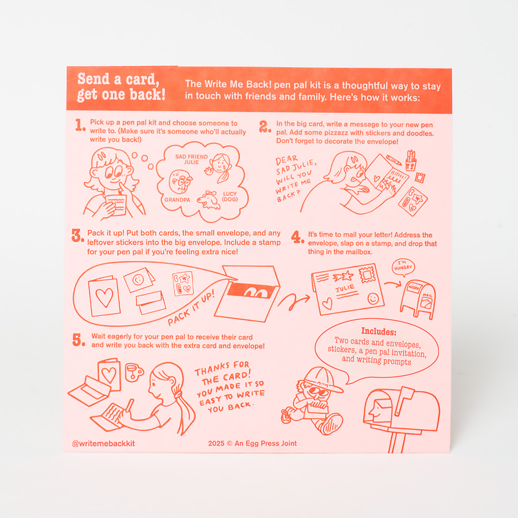 Write Me Back! Pen Pal Kit (OMG + Heart)