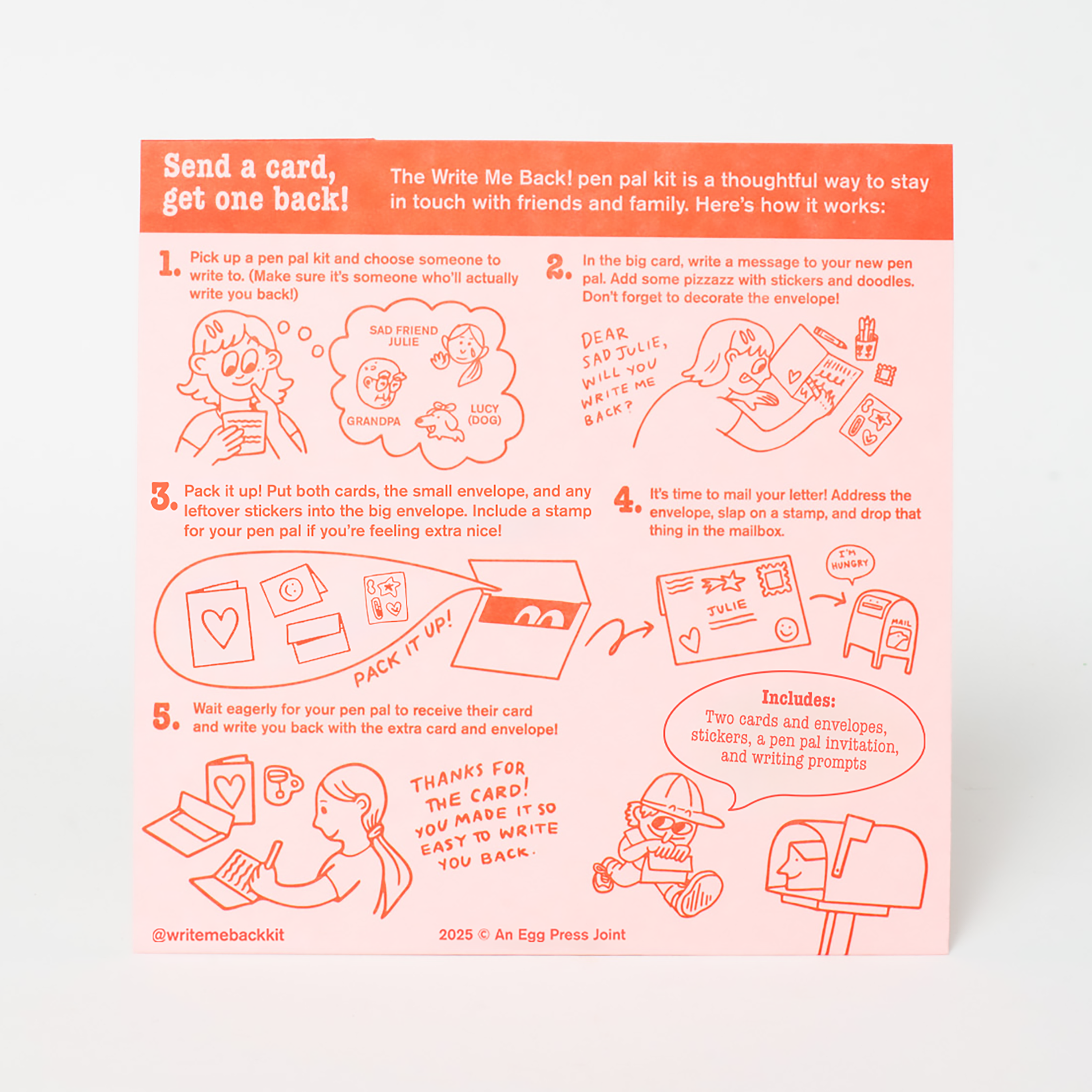 Write Me Back! Pen Pal Kit (Infinite Positivity + Smiles)