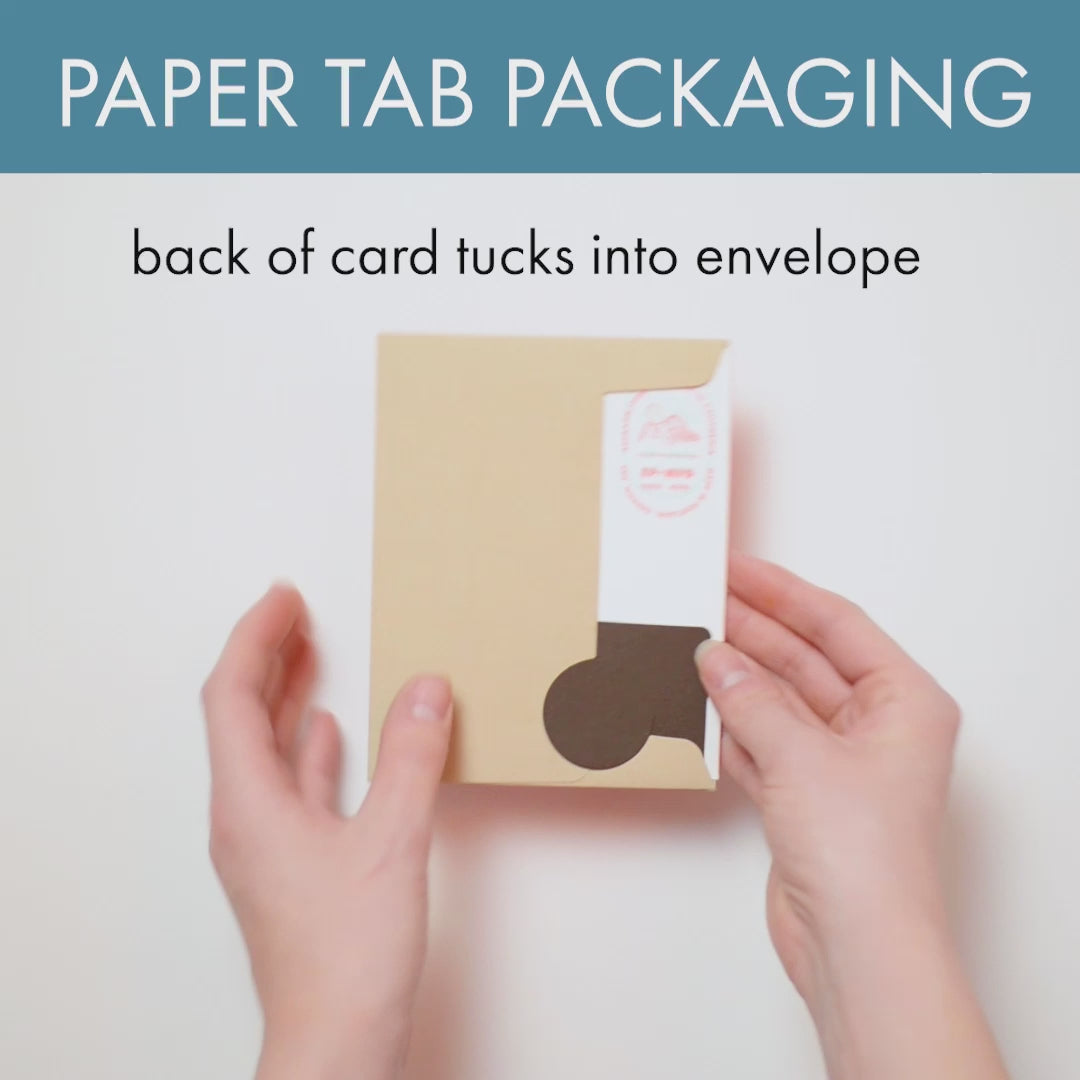 Cool Cat Birthday Letterpress Greeting Card