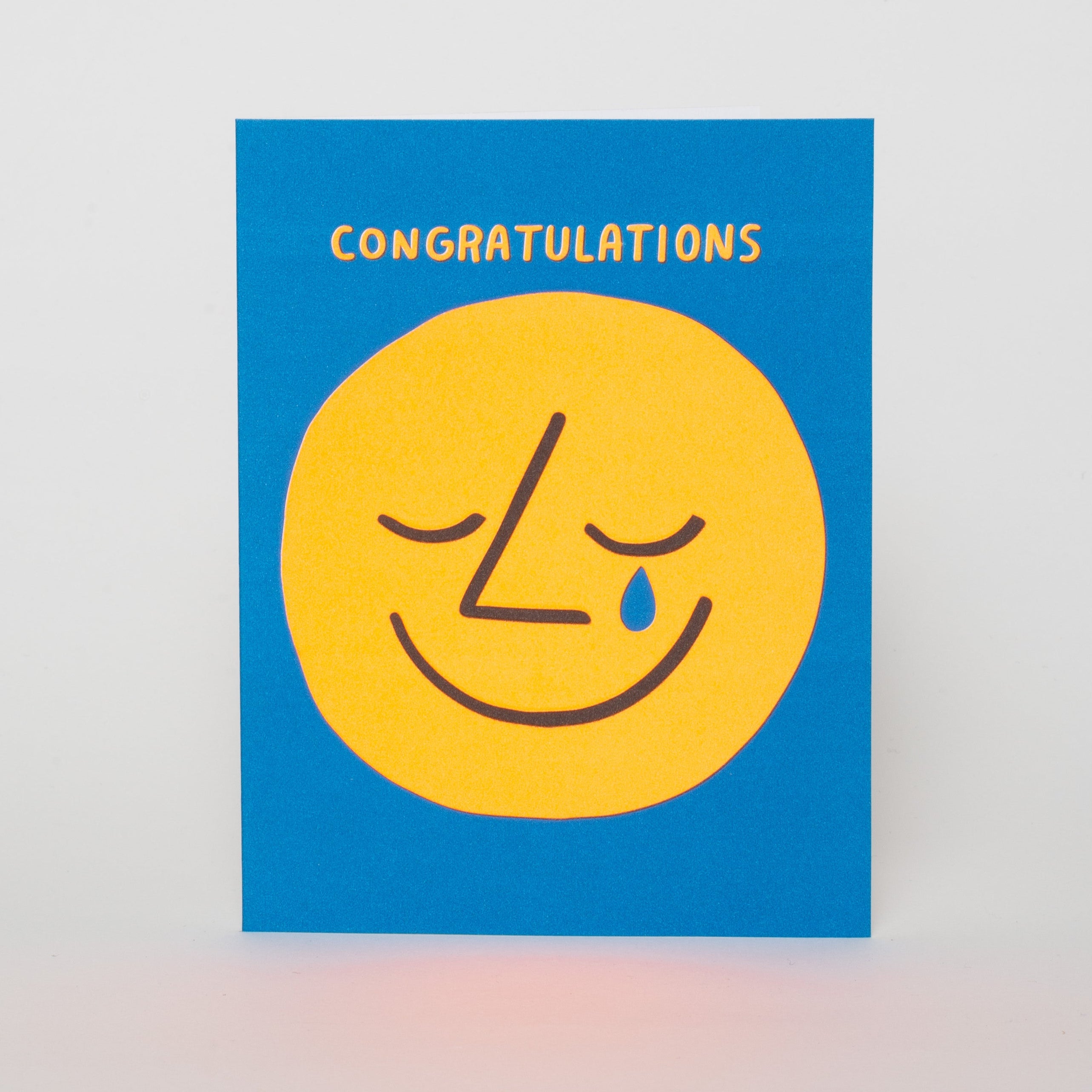 Congrats Tear Letterpress Greeting Card