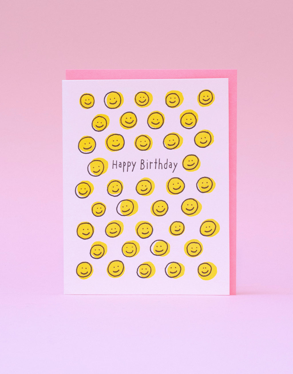 Smileys Birthday Letterpress Greeting Card