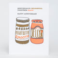 PB&J Anniversary Letterpress Greeting Card