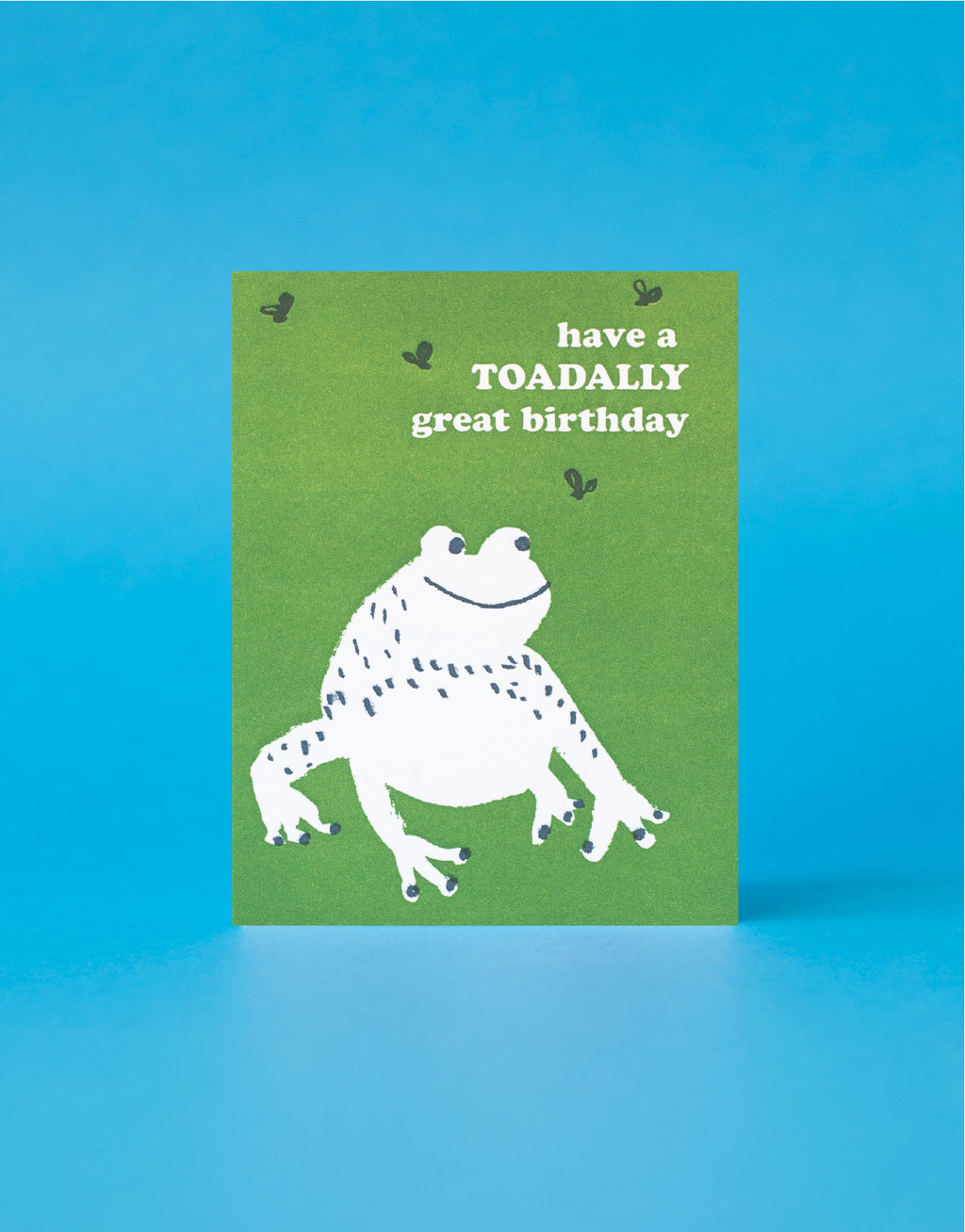 Toad Birthday Letterpress Greeting Card