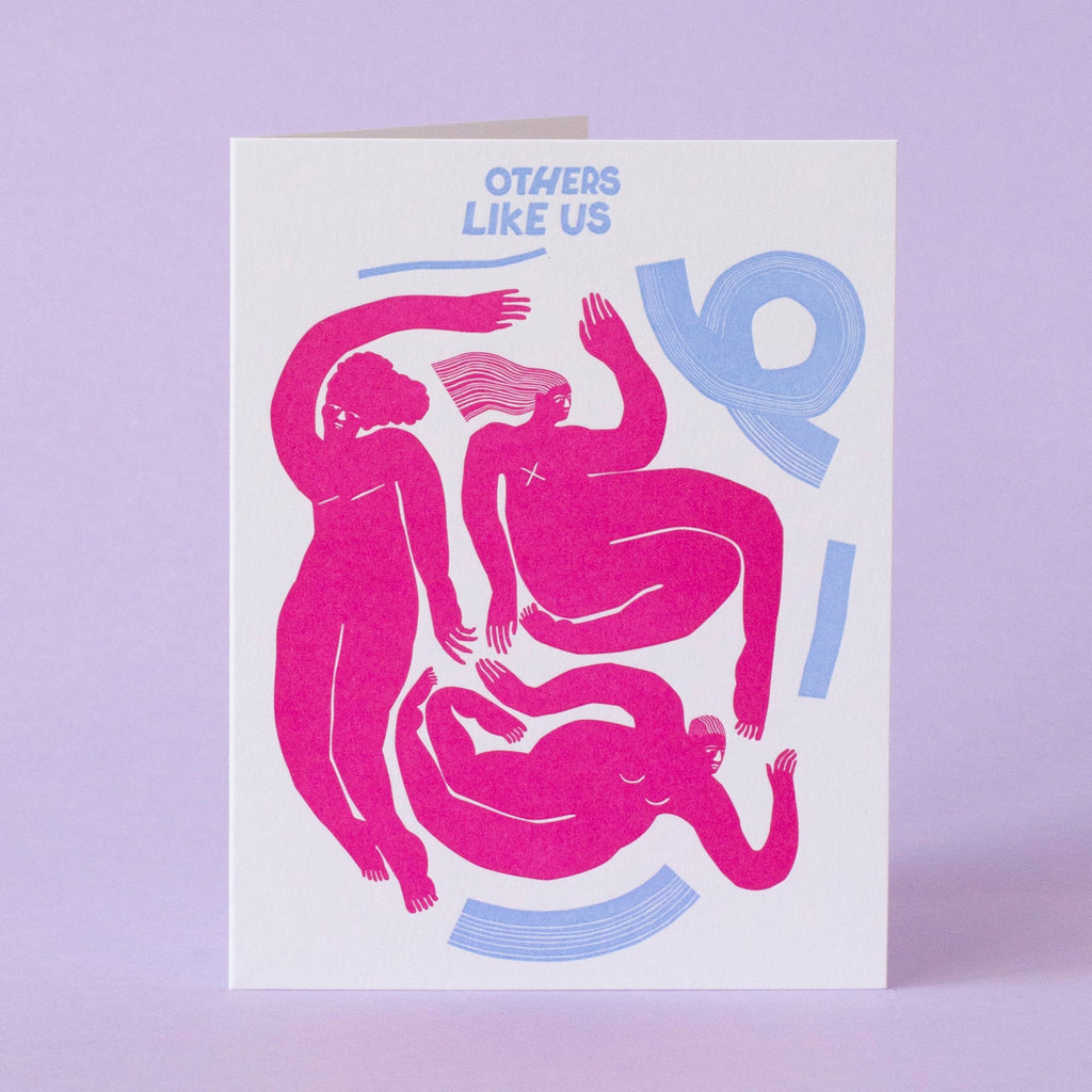 Like Us Letterpress Greeting Card